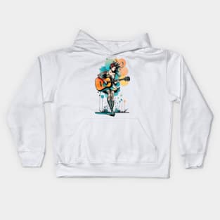 Tattooed Musician Kids Hoodie